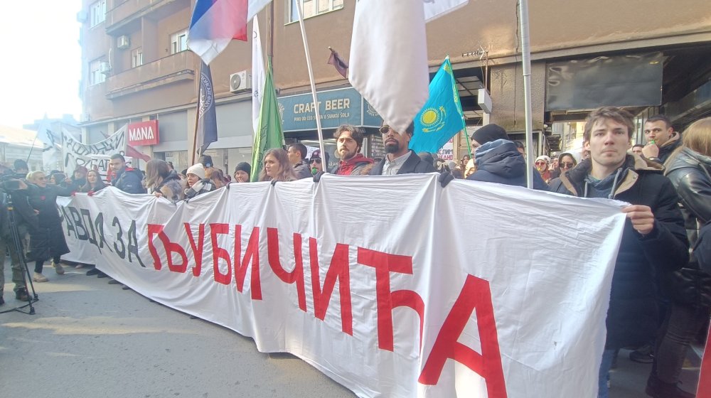 Protest radnika EPS-a i studenata: "Do kada radnici misle da ćute?" 1