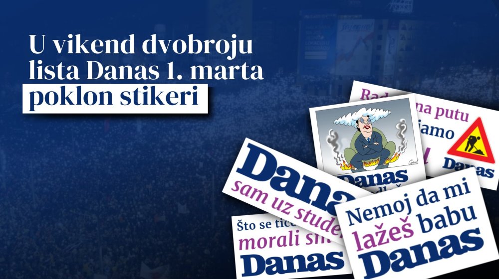 Stikeri na poklon uz vikend izdanje Danasa! 1