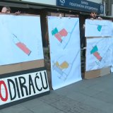 Studenti protestuju ispred Gradske uprave protiv prostornog plana za EXPO 5