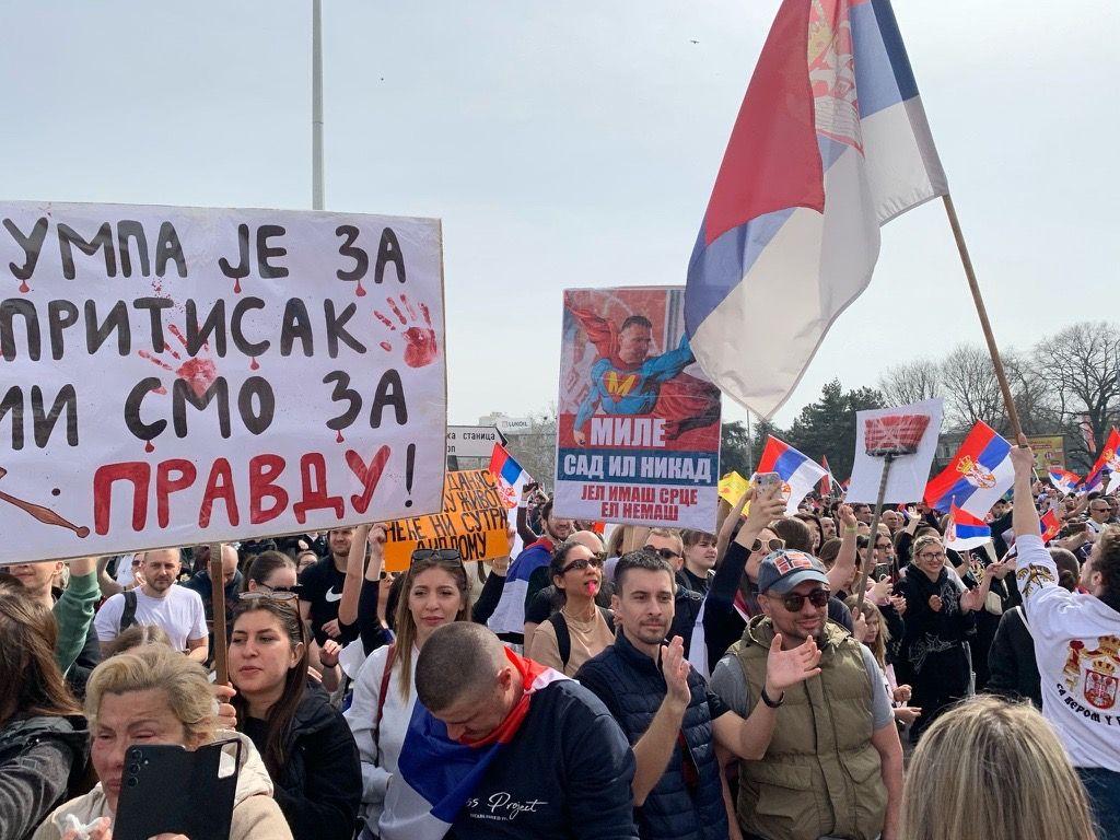 Veliki broj ljudi u Beogradu pred protest studenata 8 studenti, studentski protest
