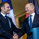 Emanuel Makron i Olaf Šolc