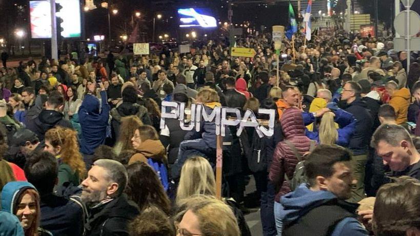 Osmomartovski protest: Studenti i radnici 'rame uz rame', uz solidarnost sa poljoprivrednicima 1 studentski protest na Ušću