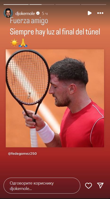 Novak Đoković se obratio teniseru koji je hteo da se ubije: "Napred prijatelju, svetlo je uvek na kraju tunela“ 1