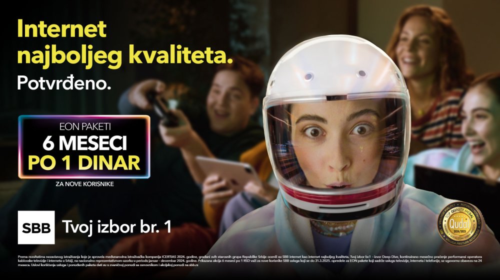 Potvrđeno: SBB internet najboljeg kvaliteta 1