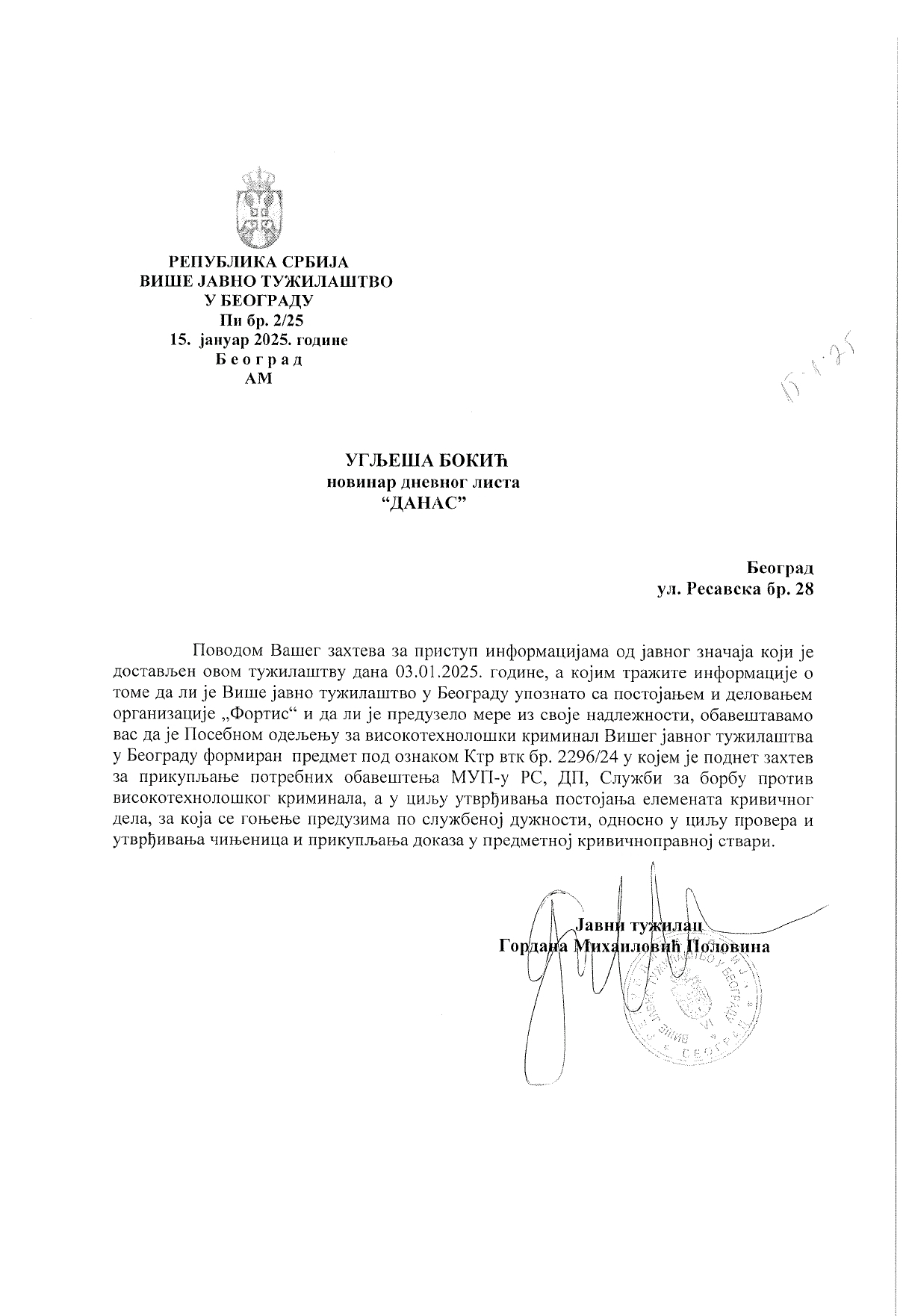 Pavle Bihali izneo niz neistina i optužbi na račun redakcije Danasa 2