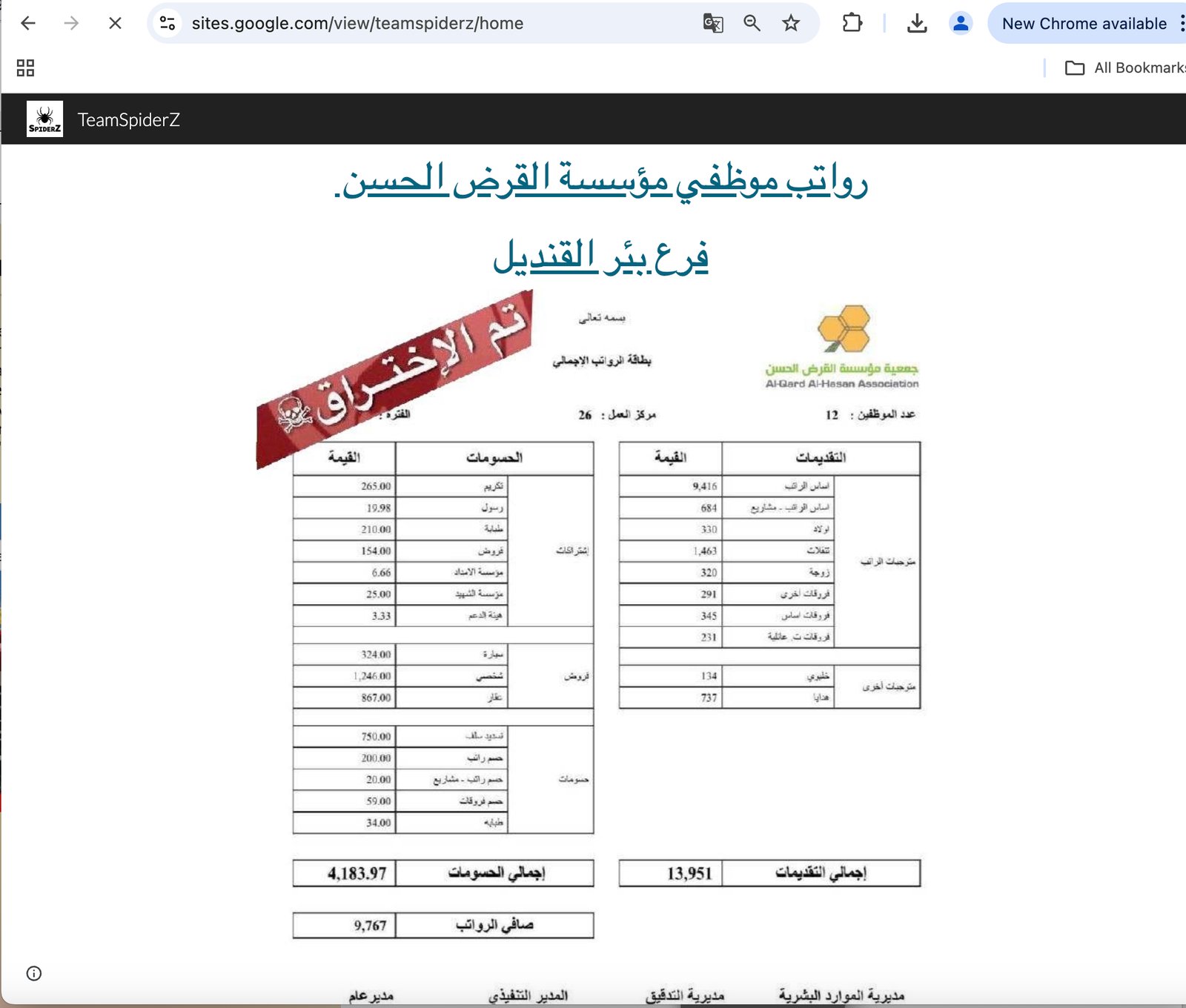 Odakle Hezbolahu stiže novac 9 Slika tabele sa navodnim platama