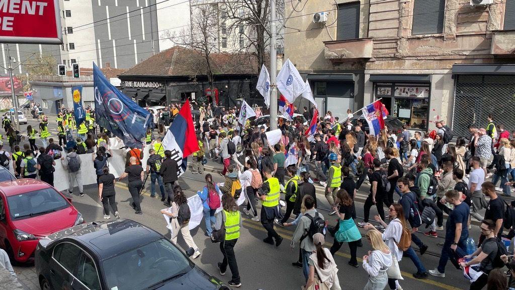 Veliki broj ljudi u Beogradu pred protest studenata 12 studenti, studentski protest