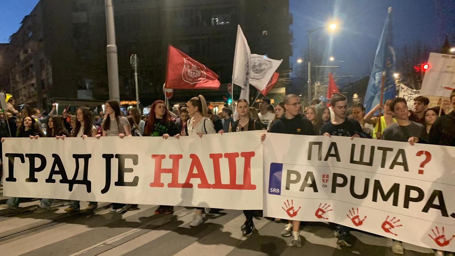 'Generalni štrajk': 'Šetnja krugom dvojke' u Beogradu, protest ispred RTS-a 1 protest