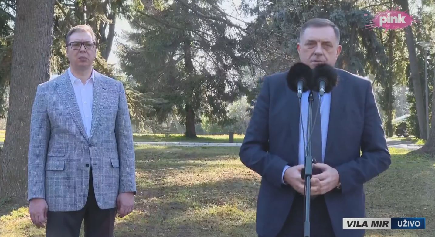 Vučić posle sastanka sa Dodikom u Vili Mir najavio da će se čuti sa Putinom 1