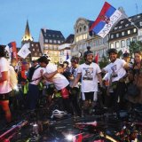 Šta je reporter Dojče velea zabeležio na dočeku studenata biciklista u Strazburu? 10