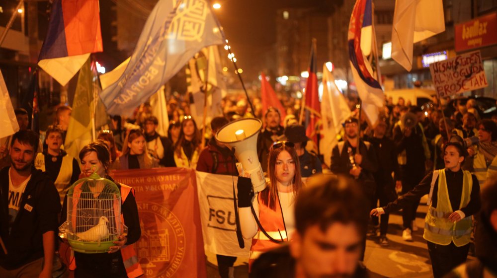 Novopazarski studenti u blokadi: Selektivno postupanje policije na protestu 12. aprila 1