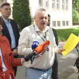 Srđan Milivojević na blokadi na Zelenom vencu: Obratio se policajcima, podsetio ih na zakone 8