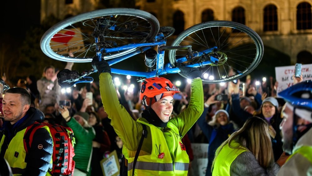 Šta se sve desilo od pada nadstrešnice u Novom Sadu 1. novembra do danas? 8 Studenti biciklisti