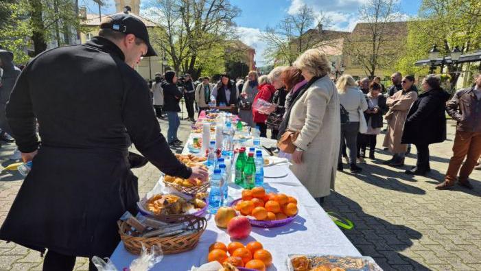 Doček u Sremskim Karlovcima, mestu nadomak Novog Sada