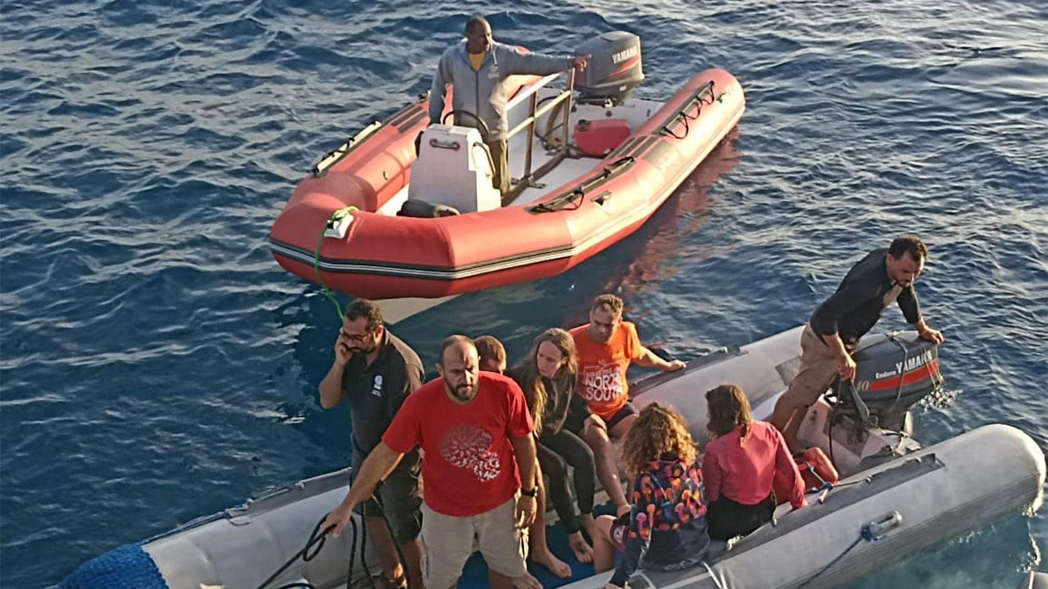 Spasioci i preživeli na brodu