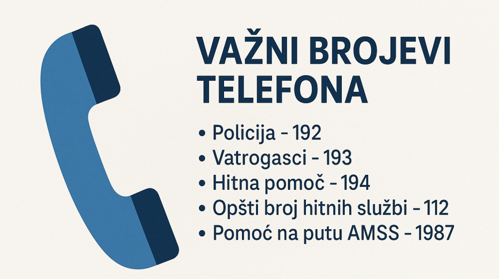 Važni brojevi telefona koje treba da znate u hitnim situacijama 1