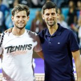 Dominik Tim i Novak Đoković