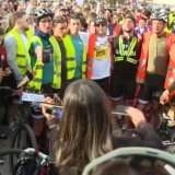 Srdačan doček za studente koji biciklima idu u Strazbur danas i u Štutgartu 1