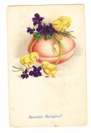 Uskršnje čestitke i razglednice NMŠ Kragujevac 04 Jaje, zec, cveće, pilići, detelina sa četiri lista simbola uskrsnuća, rađanja i buđenja proleća: Običaj koji je nestao - uskršnje čestitke, razglednice i fotografije (FOTO) 4