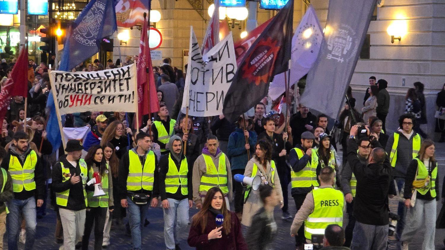 Osumnjičenoj za napad na dekanku u Nišu 30 dana pritvora 3 Protest u Beogradu 31. marta