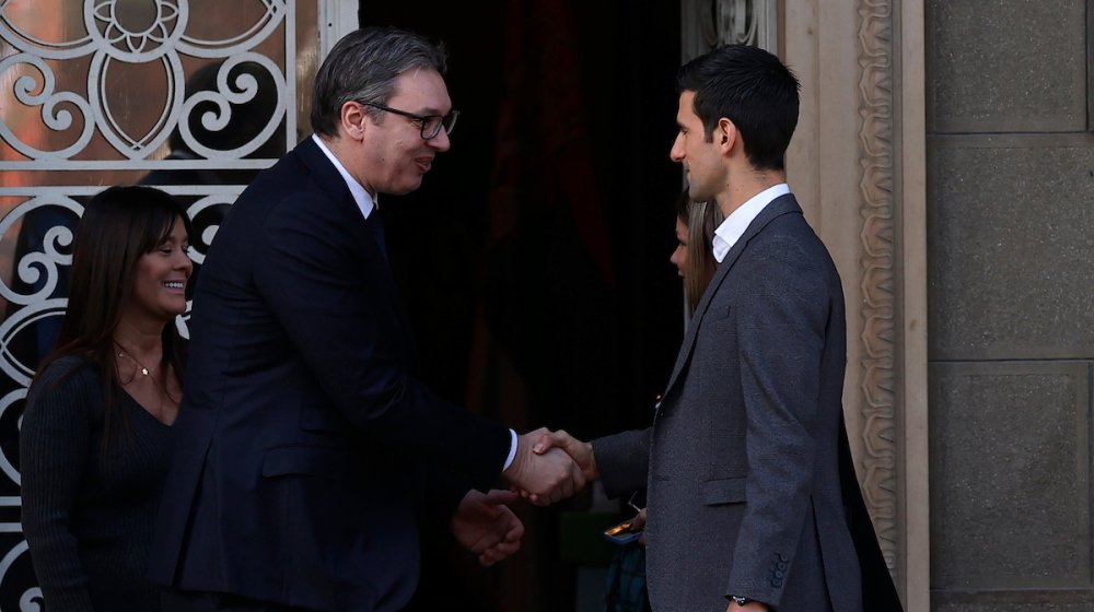 Aleksandar Vučić i Novak Đoković