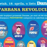 Protestne nalepnice za uskršnja jaja u Danasu na Veliki petak 4