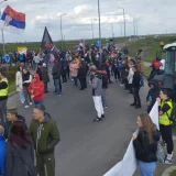 Žabalj šeta za pravdu: Blokada kružnog toka na putu Novi Sad - Zrenjanin 2