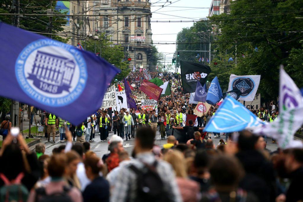 Onlajn nastava na fakultetima u Srbiji: Konfuzan početak, neizvestan kraj 2 protest ispred Vlade 23. maja