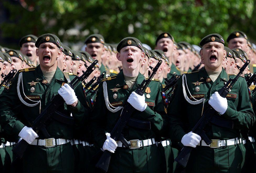 Vojnici na paradi u Moskvi