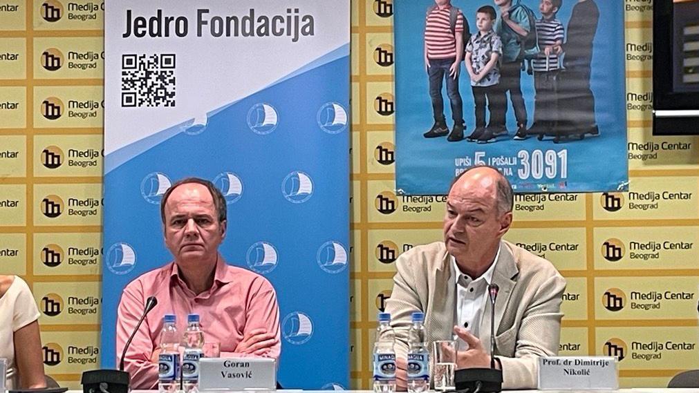 Profesor Dimitrije Nikolić sa Goranov Vasovićem 