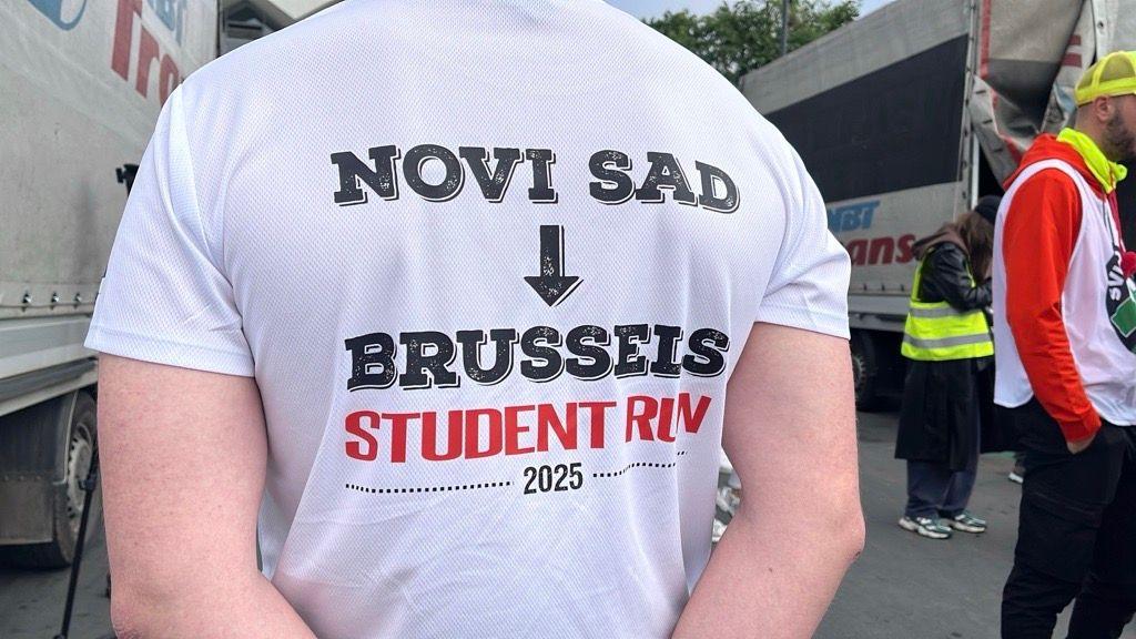 Studenti trkači idu u Evropski parlament, još malo do Brisela 8 studenti maratonci, maraton do brisela, maraton studenata do Brisela, studenti trče do Brisela