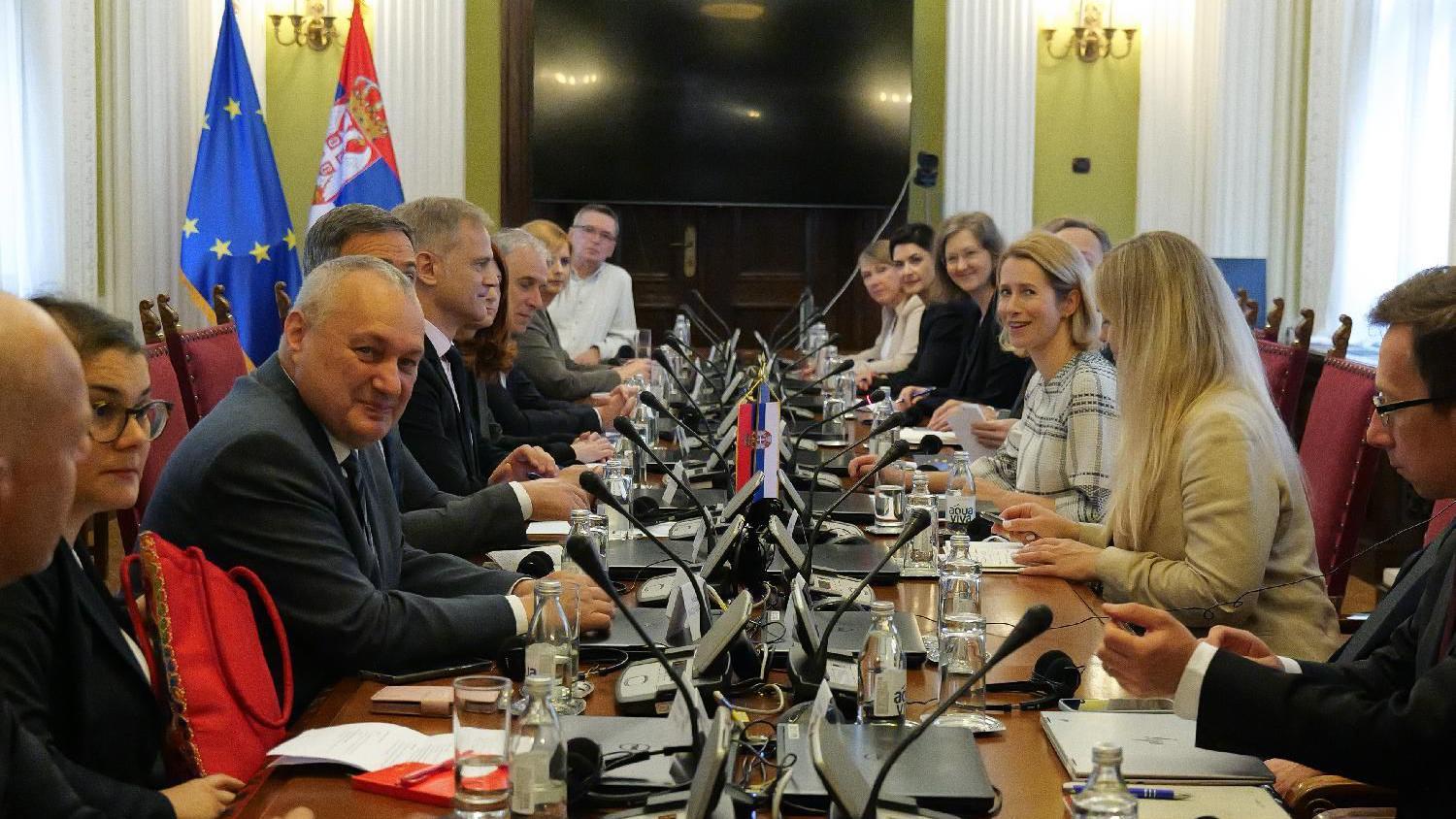 'Nema prečica u pristupanju EU': Kaja Kalas u prvoj zvaničnoj poseti Srbiji 4 Kaja Kalas sa predstavnicima opozicionih partija u Srbiji