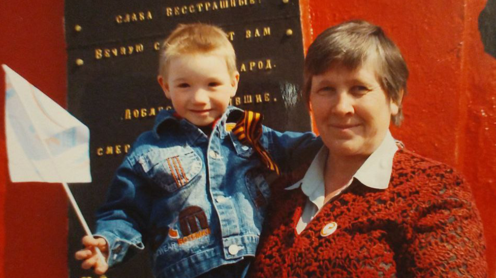 Natalija Filonova sa sinom dok je bio dete
