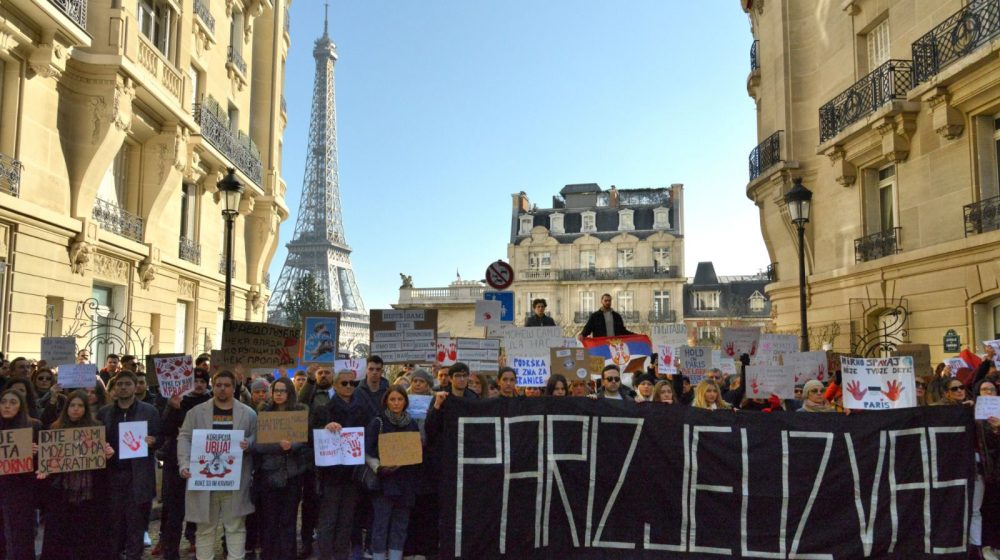 Podrška profesorki Mariji Vasić u Parizu, skup Ujedinjeni za demokratiju u Torontu: Naša dijaspora snažno uz studente i proteste (VIDEO) 1