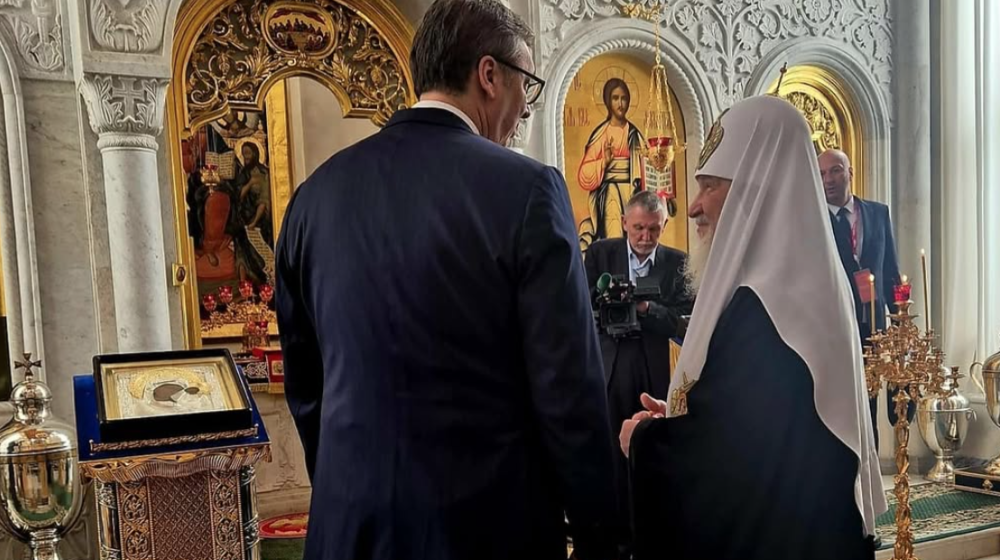 Vučić sa ruskim patrijarhom posetio Danilovski manastir 1