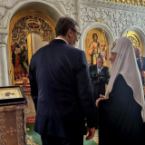 Vučić sa ruskim patrijarhom posetio Danilovski manastir 7