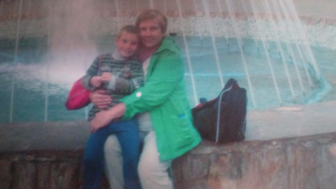 Natalija Filonova sa sinom