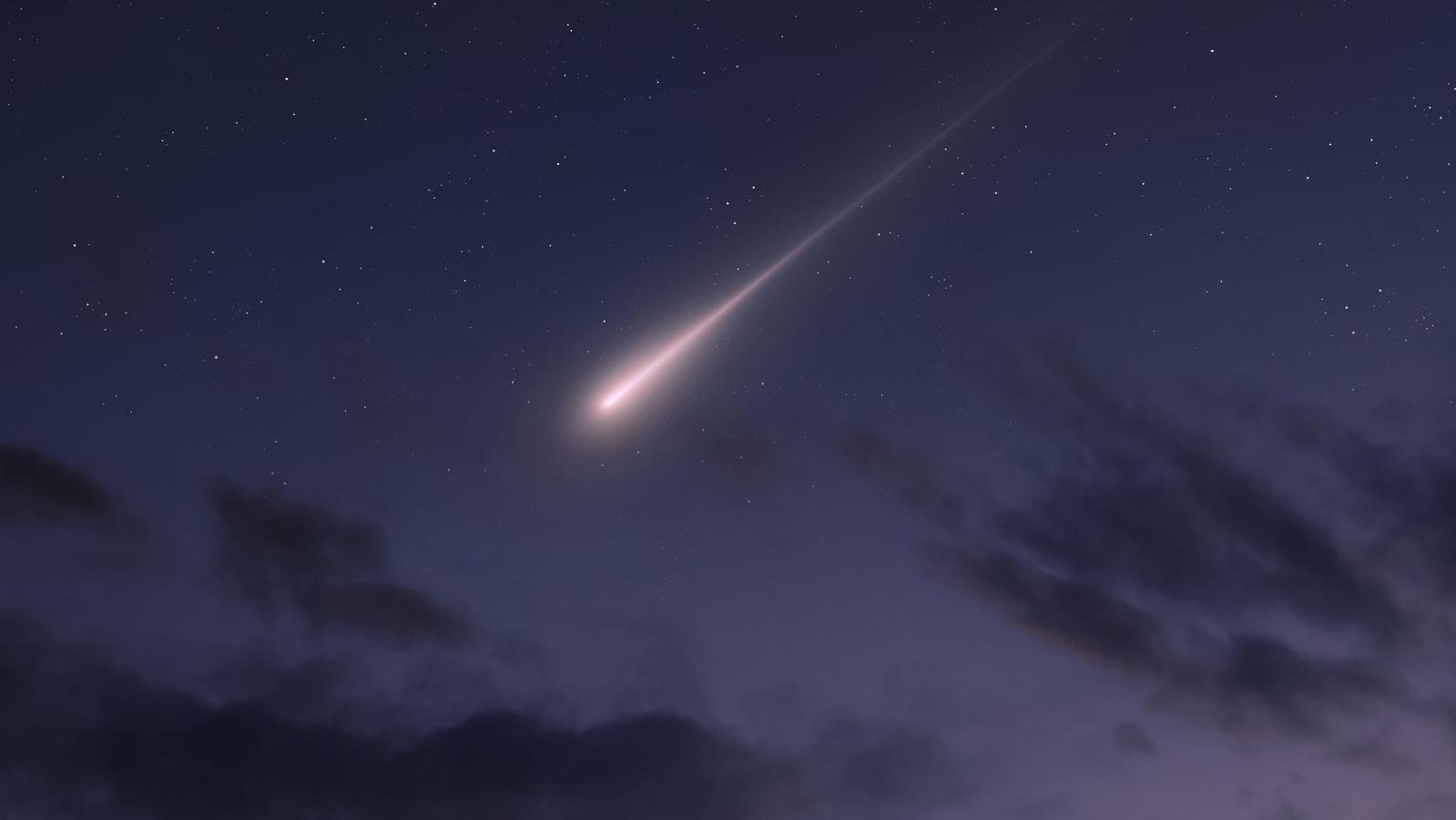 Ilustracija objekta kako pada u svemiru