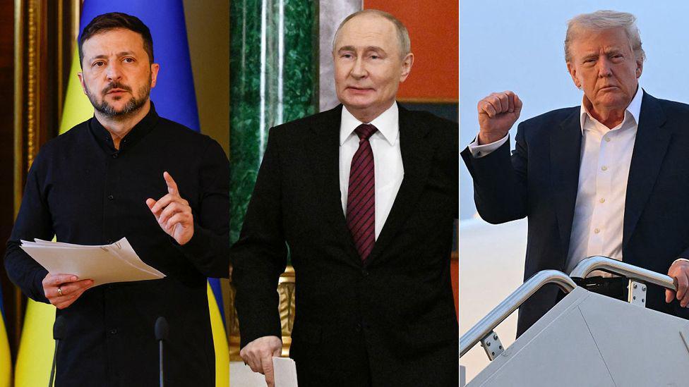 Zelenski, Putin i Tramp