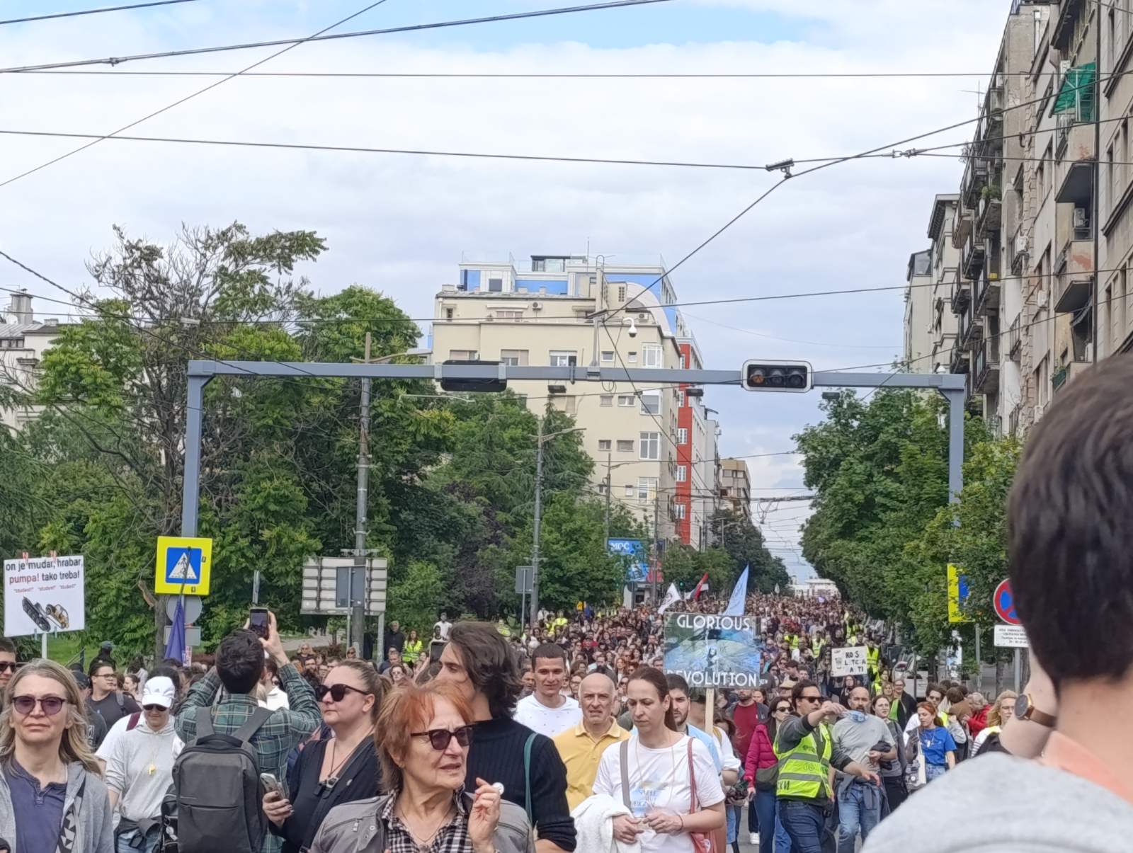 Održan protest studenata i građana u "krugu dvojke": Traže se izbori (FOTO/VIDEO) 2
