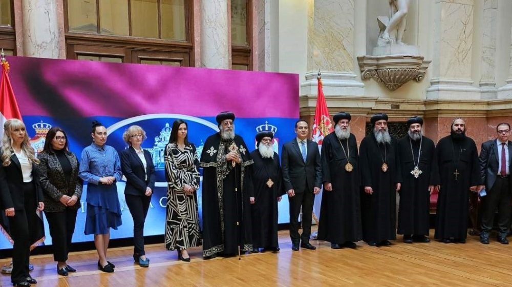 Patrijarh Tavadros u Skupštini Srbije 1