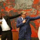 Jusein Bolt i Aleksandar Vučić