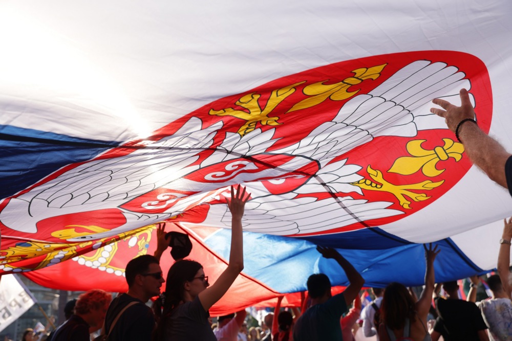 Kako je izgledao protest „Vidimo se na Vidovdan“ u slikama (FOTO) 6 Kako je izgledao protest „Vidimo se na Vidovdan“ u slikama (FOTO) 6