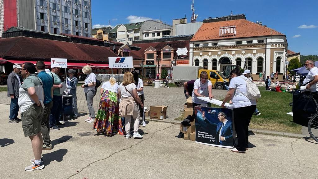 Aktivisti Srpske napredne stranke u Zaječaru, izbori u zaječaru