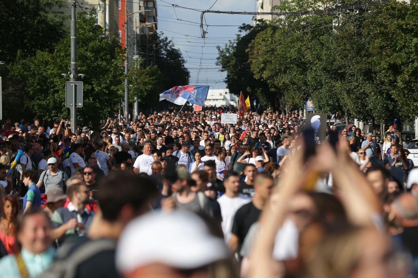 U fotografijama: Vidovdanski protest u Beogradu 8 vidovdan protest