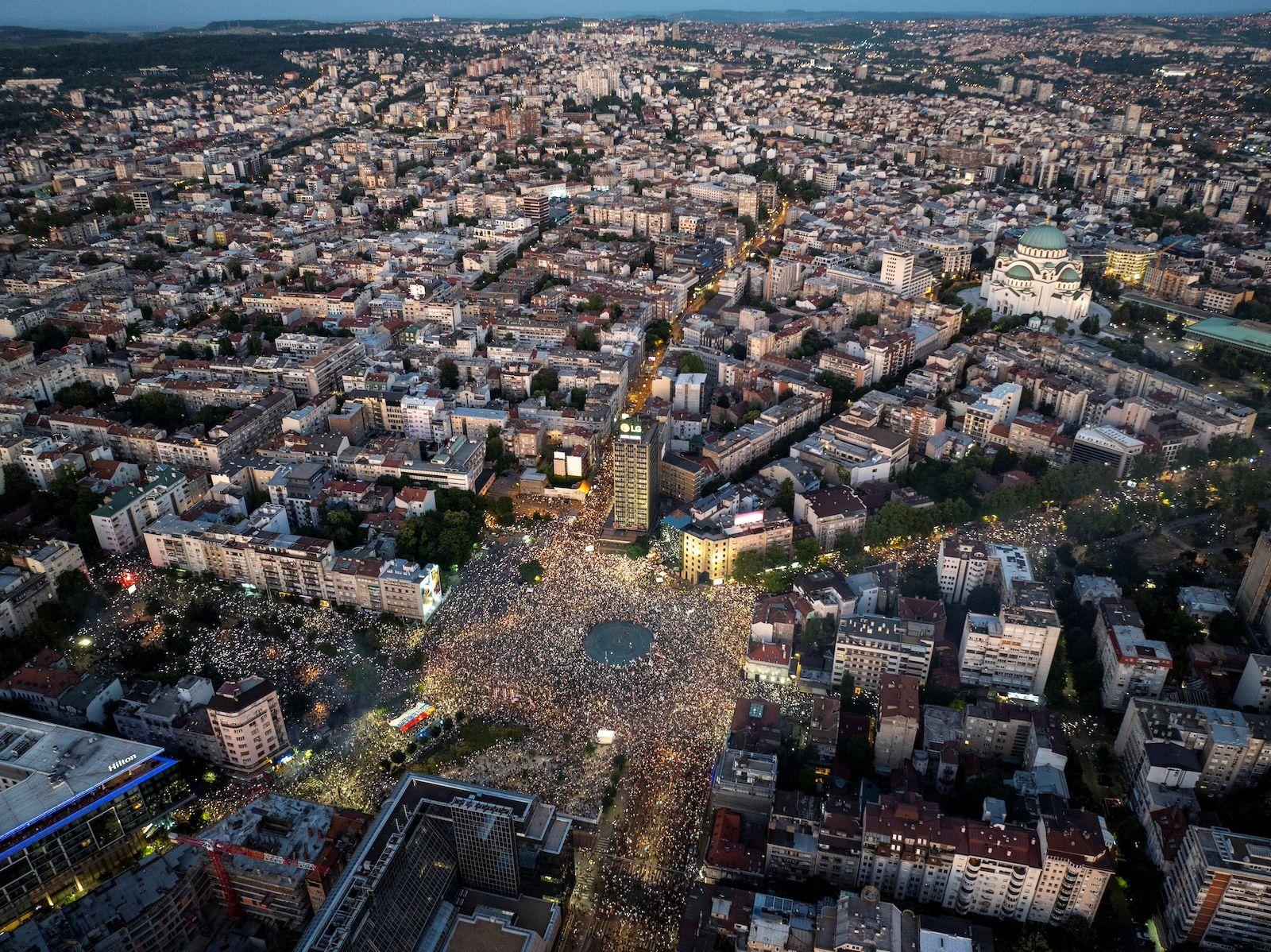 U fotografijama: Vidovdanski protest u Beogradu 9 vidovdan protest