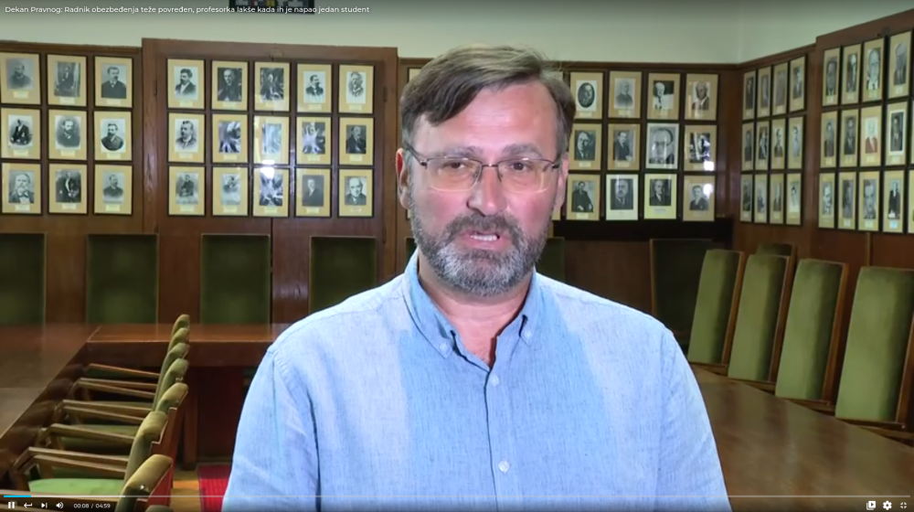 Dekan Pravnog: Radnik obezbeđenja teže povređen, profesorka lakše kada ih je napao student 1