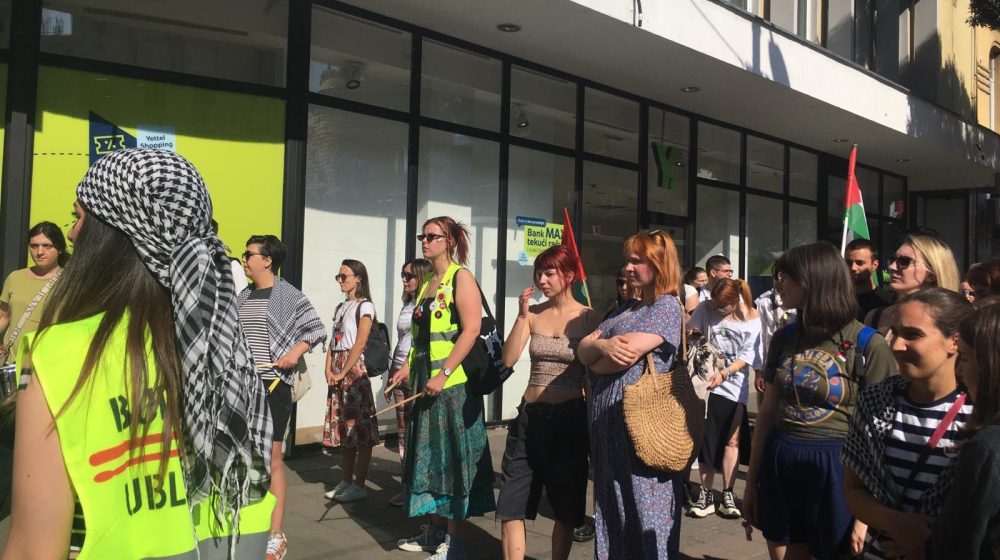 Protest u Beogradu u znak podrške Palestini (VIDEO) 1