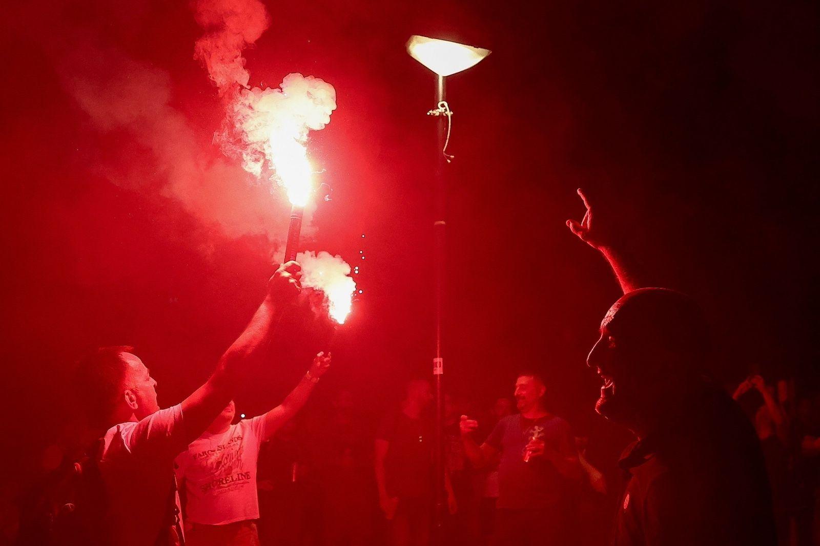 U fotografijama: Vidovdanski protest u Beogradu 10 Vidovdanski protest
