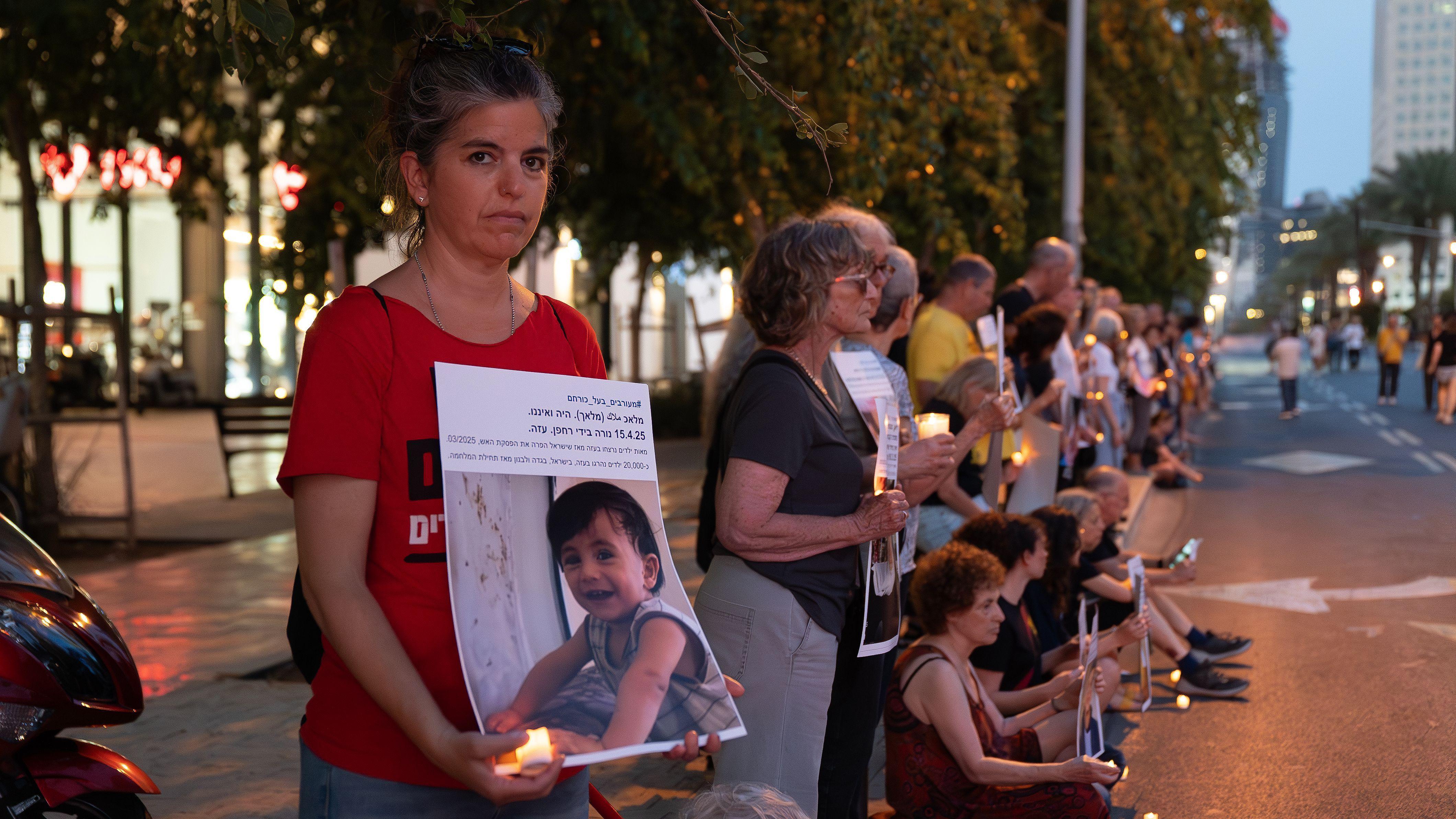 Majan Elijahu Ifhar tokom protesta u Izraelu
